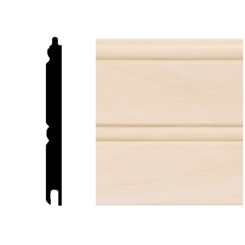House of Fara 0.67 sq. ft. Basswood Tongue and Groove Wainscot Paneling