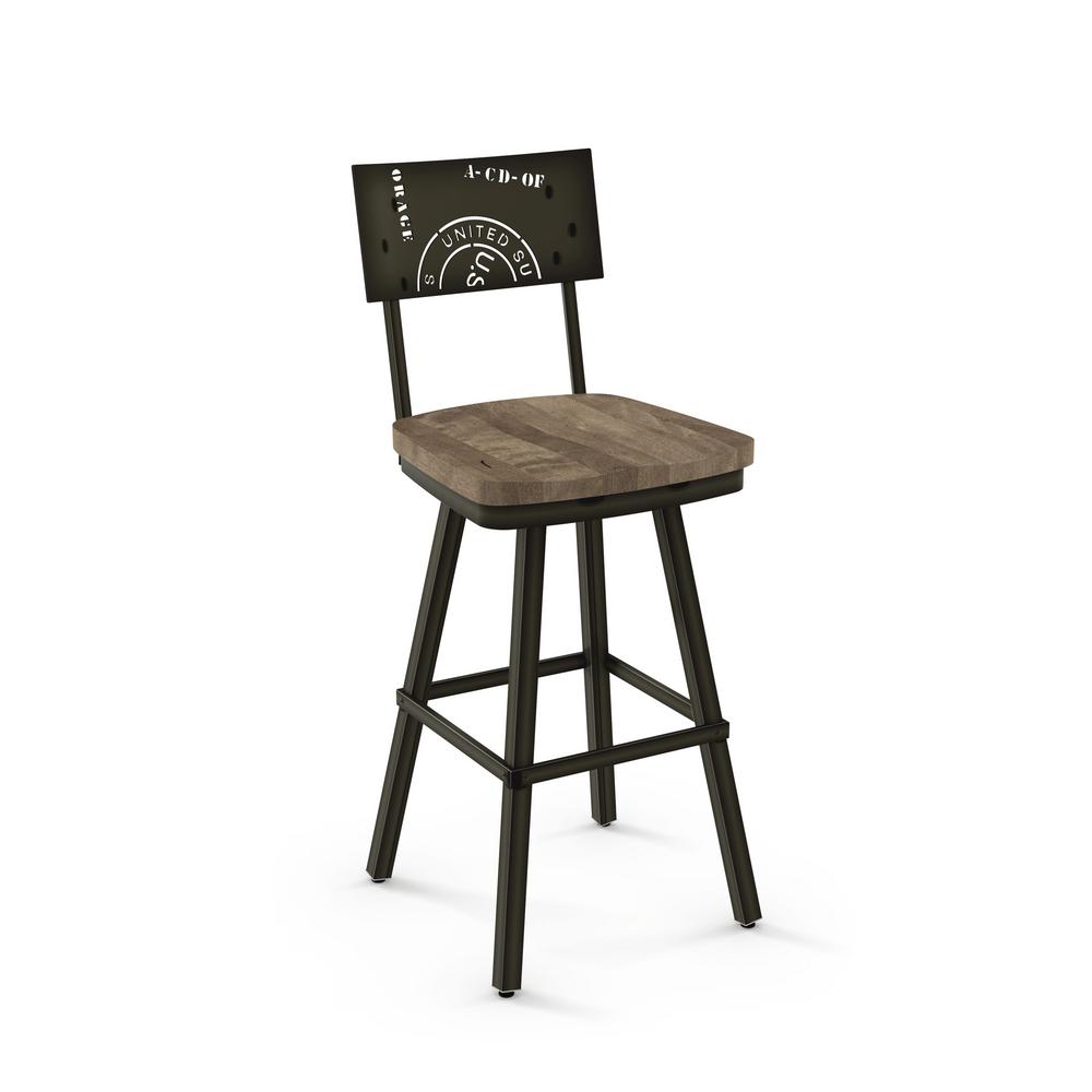 Jamerson 26 In Semi Transpa Metal Beige Wood Counter Stool Jamerson 26 In Semi Transpa Metal Beige Wood Counter Stool 41250 5186 The Home Depot