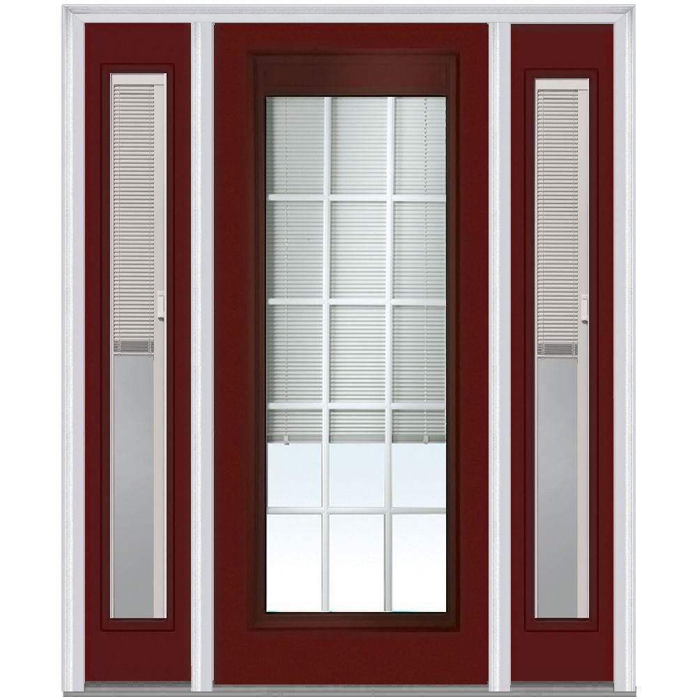 MMI Door 64 in. x 80 in. Internal Blinds and Grilles Right-Hand Full ... MMI Door 64 in. x 80 in. Internal Blinds and Grilles Right-Hand Full ...