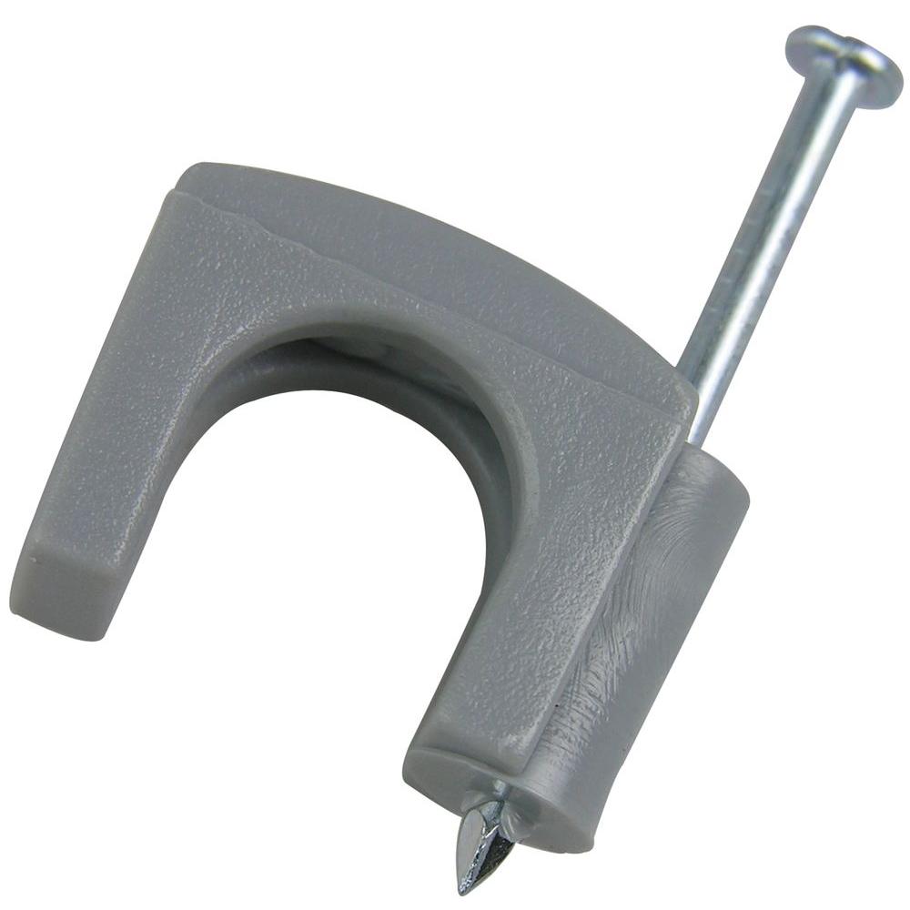 Gardner Bender 7/16 in. Gray Polyethylene Cable Staples for RG59 and RG6 Coaxial Cable (100