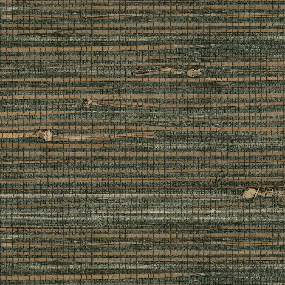 James Reju Charcoal Grasscloth Wallpaper269365663 The Home