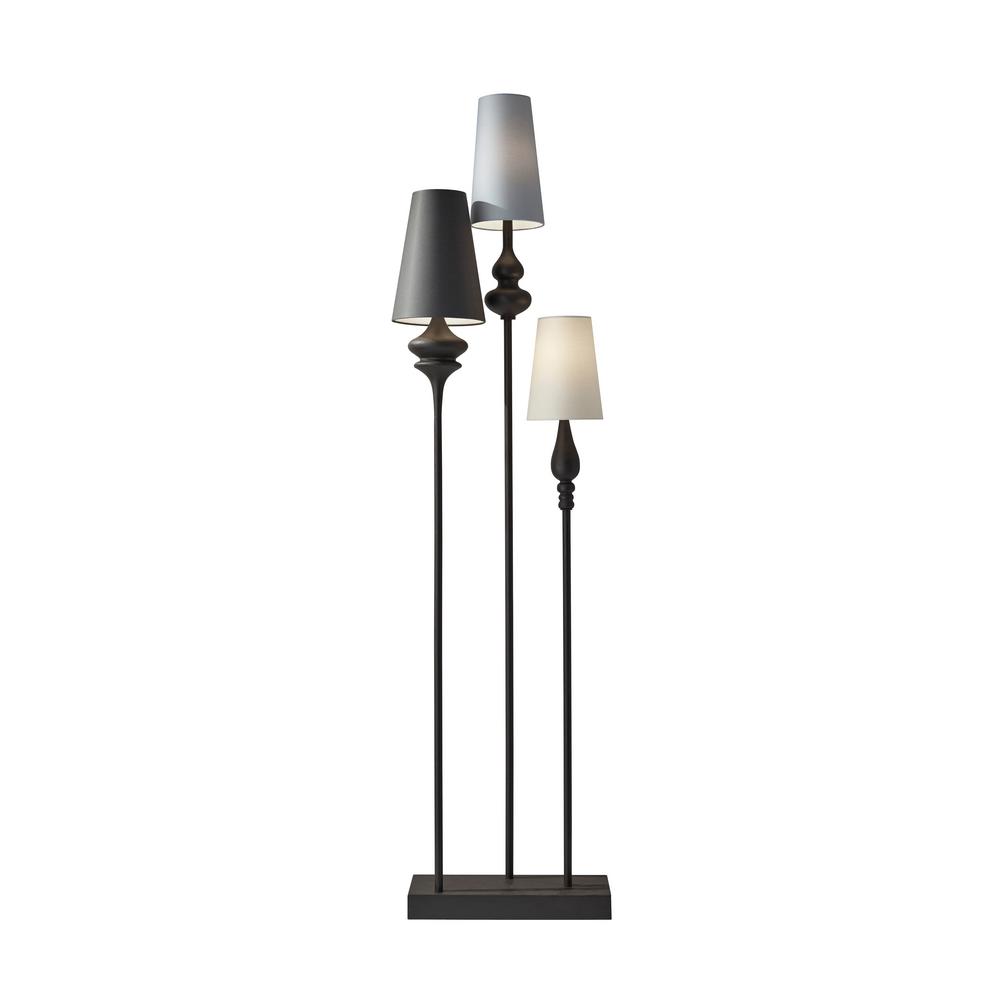 Adesso Jasmine 64 In Antique Bronze Floor Lamp