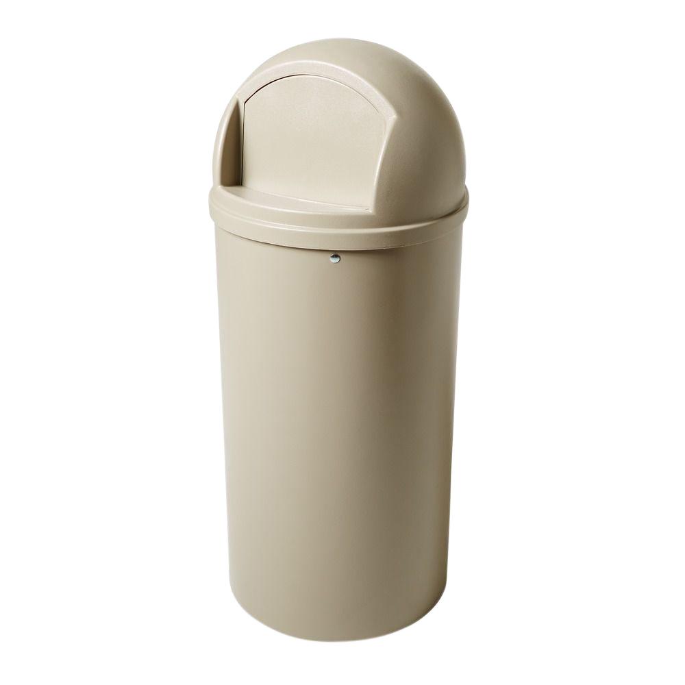Rubbermaid Commercial Products Marshal 25 Gal. Beige Classic Round Top Trash Can by Rubbermaid Commercial Products