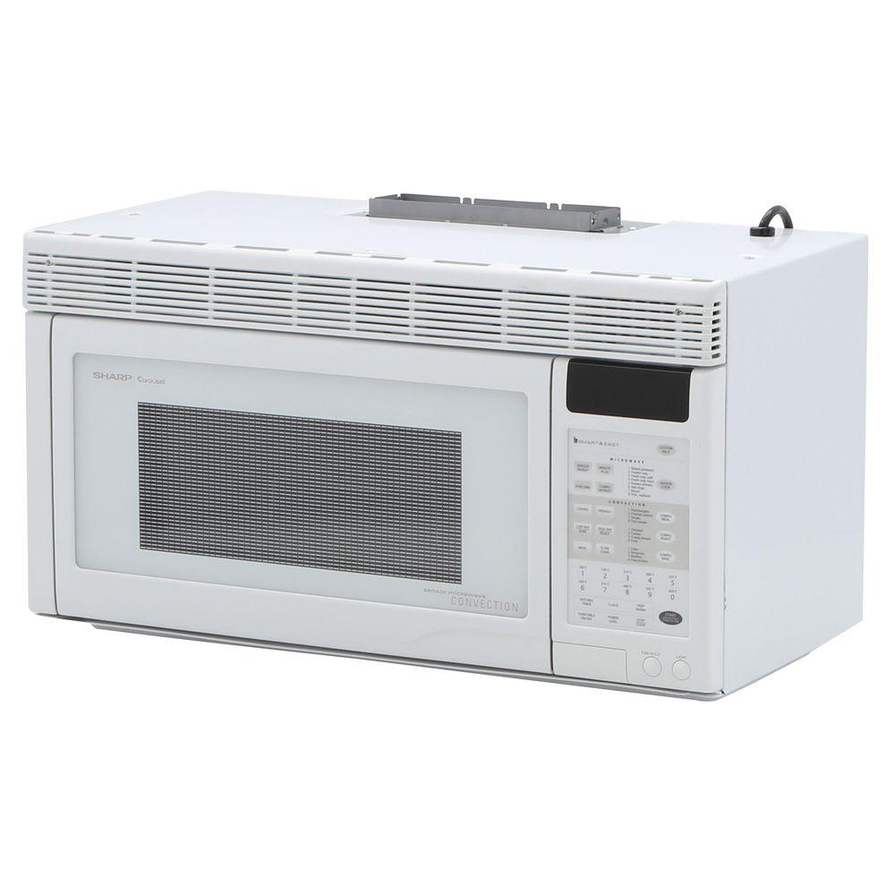 Sharp 1.1 cu. ft. Over the Range Convection Microwave in White-R1871TY