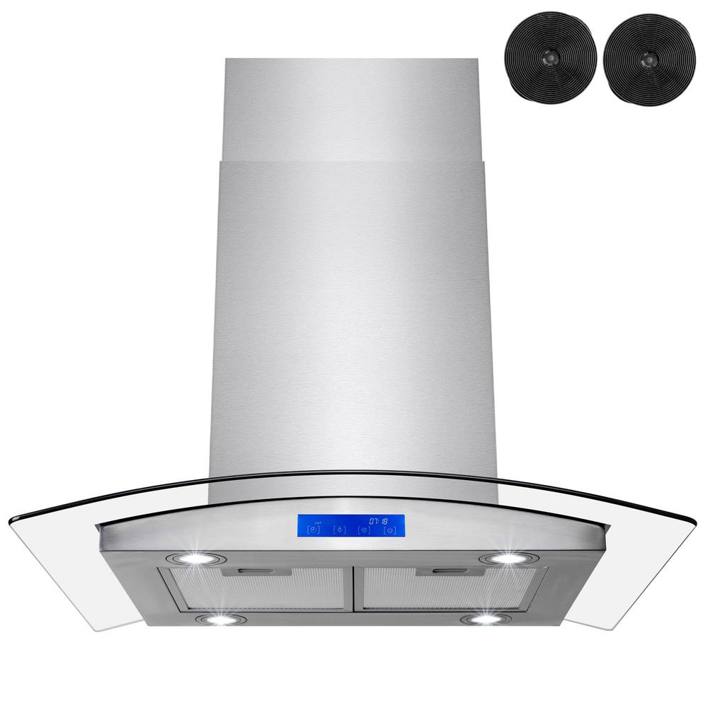 Golden Vantage 30 in. 343 CFM Convertible Island Mount Range Hood in