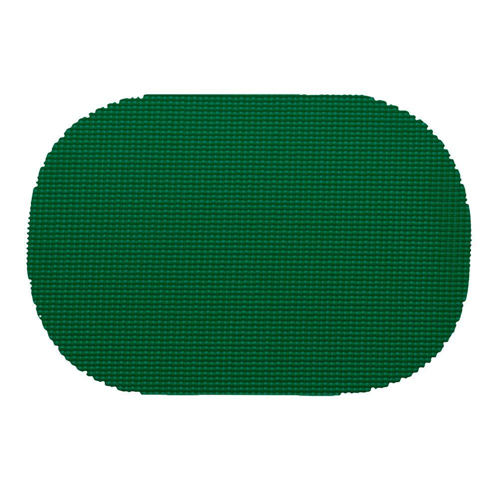 Kraftware Oval Placemat in Hunter Green (Set of 12)31336 The