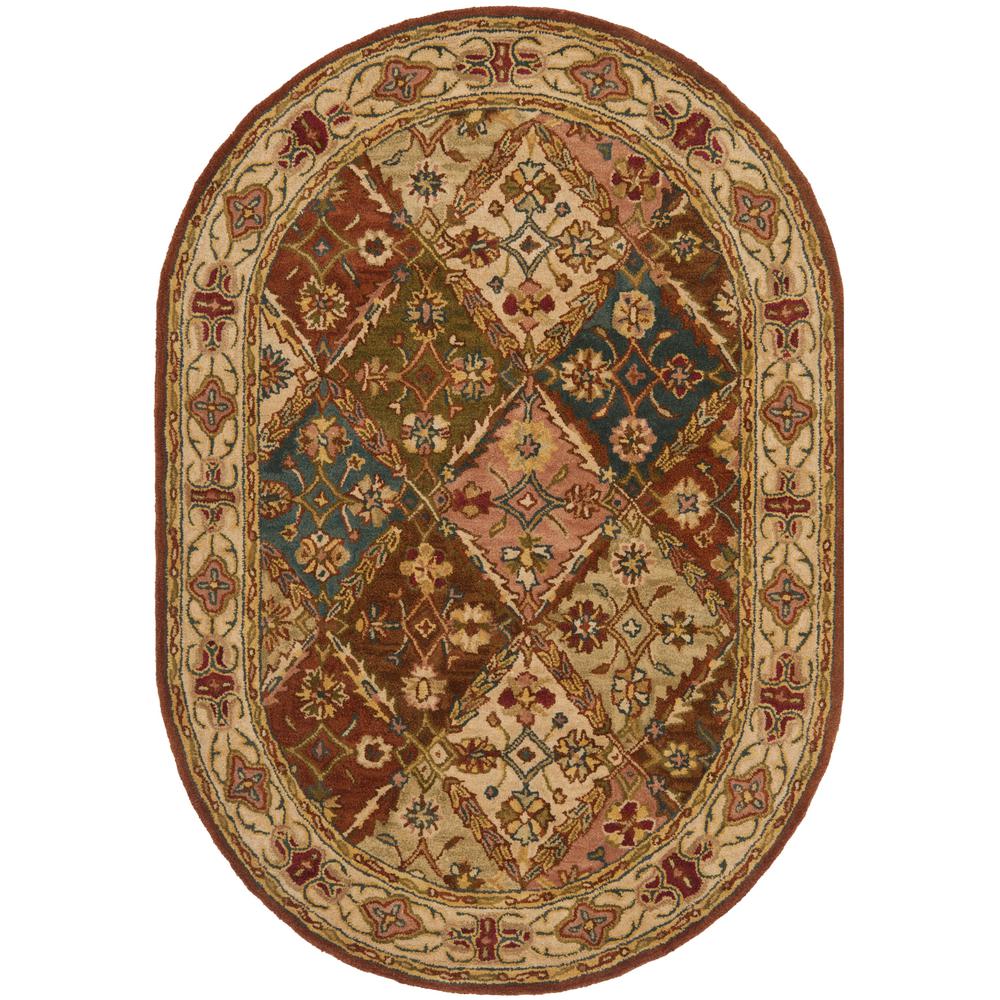 Safavieh Heritage Beige 5 ft. x 7 ft. Oval Area RugHG316A5OV The