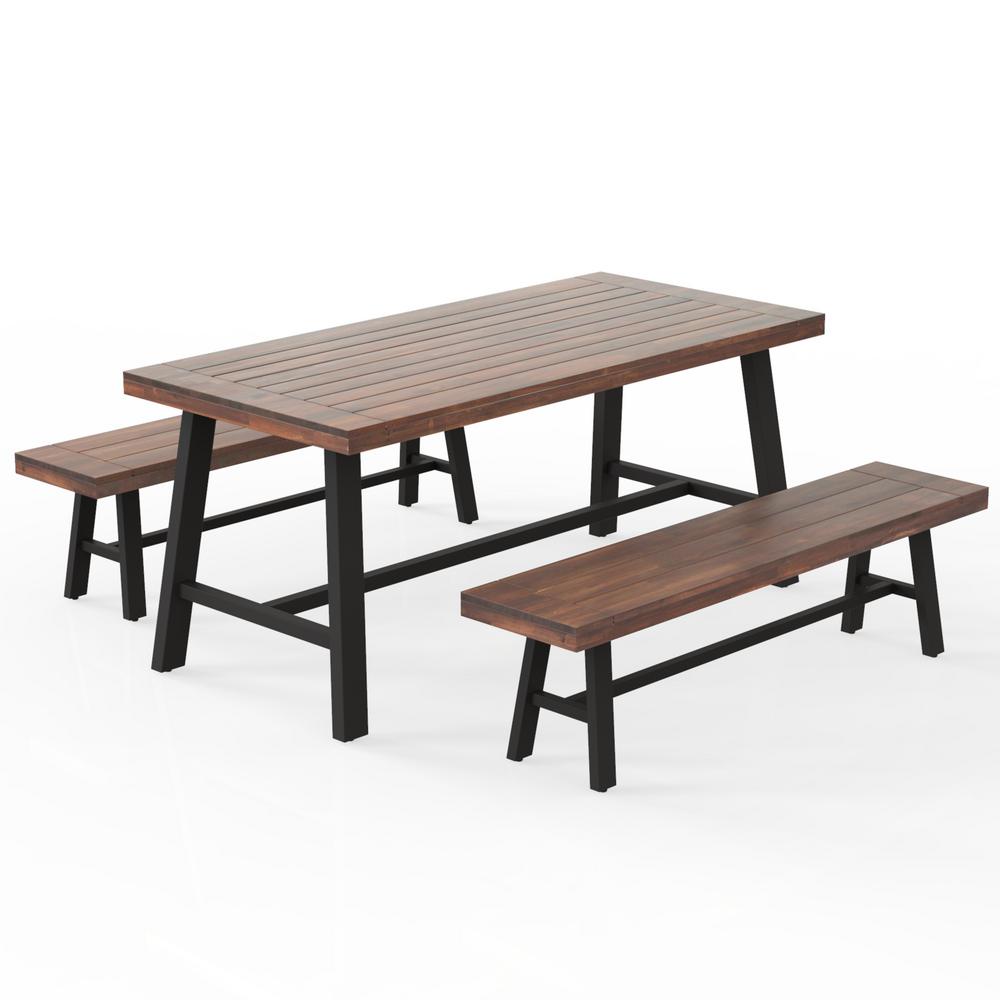 Bamboo Patio Dining Furniture Patio Furniture The Home Depot