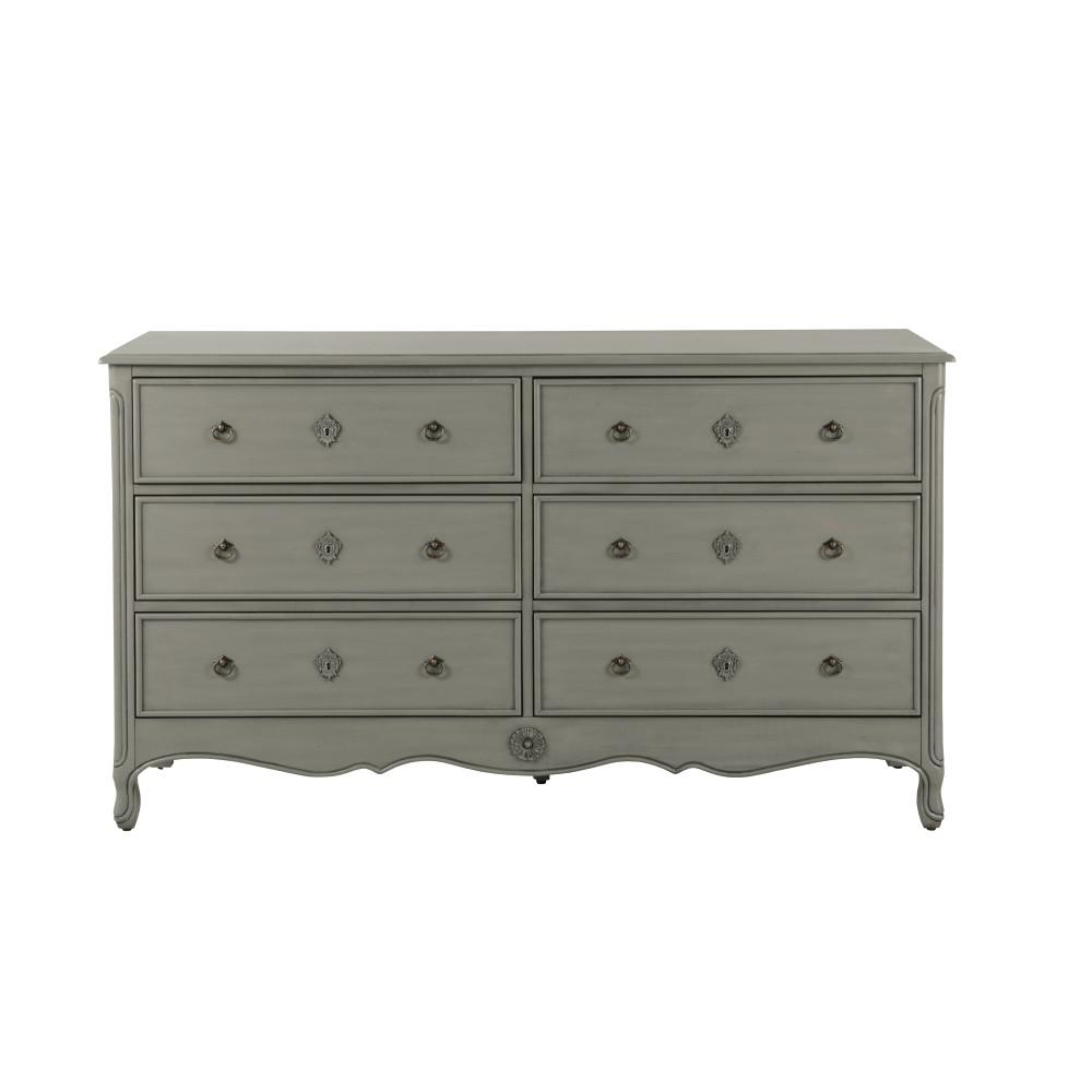 Home Decorators Collection Keys 6 Drawer Dresser In Grey