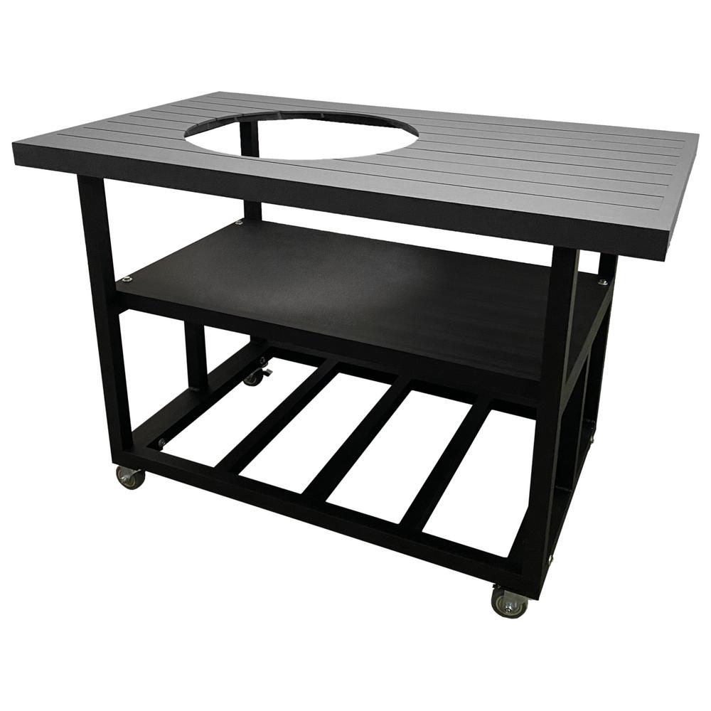 Grey Grill Carts Stands Grill Stands Shelves The Home Depot