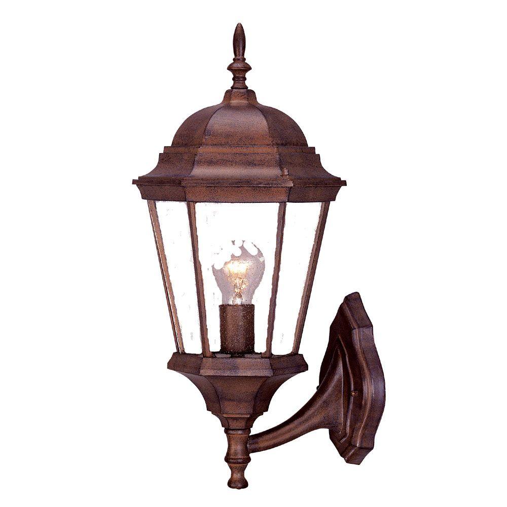 Acclaim Lighting Richmond Collection 1-Light Burled Walnut Outdoor Wall ...