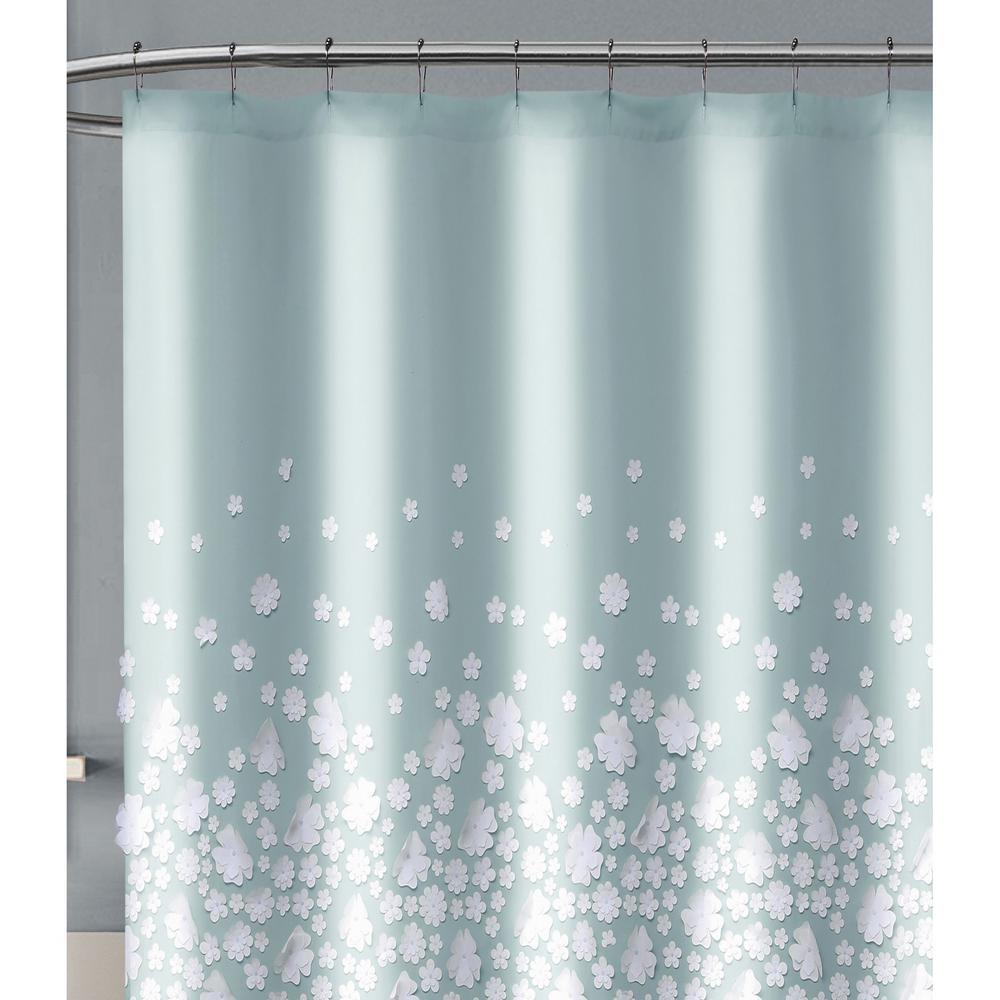 Christian Siriano Confetti Flowers 72 In X 72 In Mint Shower
