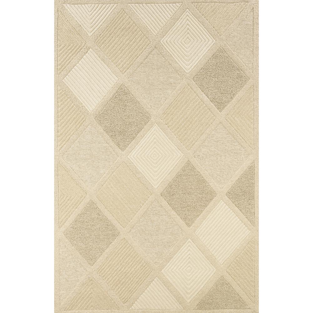 Couristan Super Indo Natural Astra White 6 Ft X 8 Area Rug