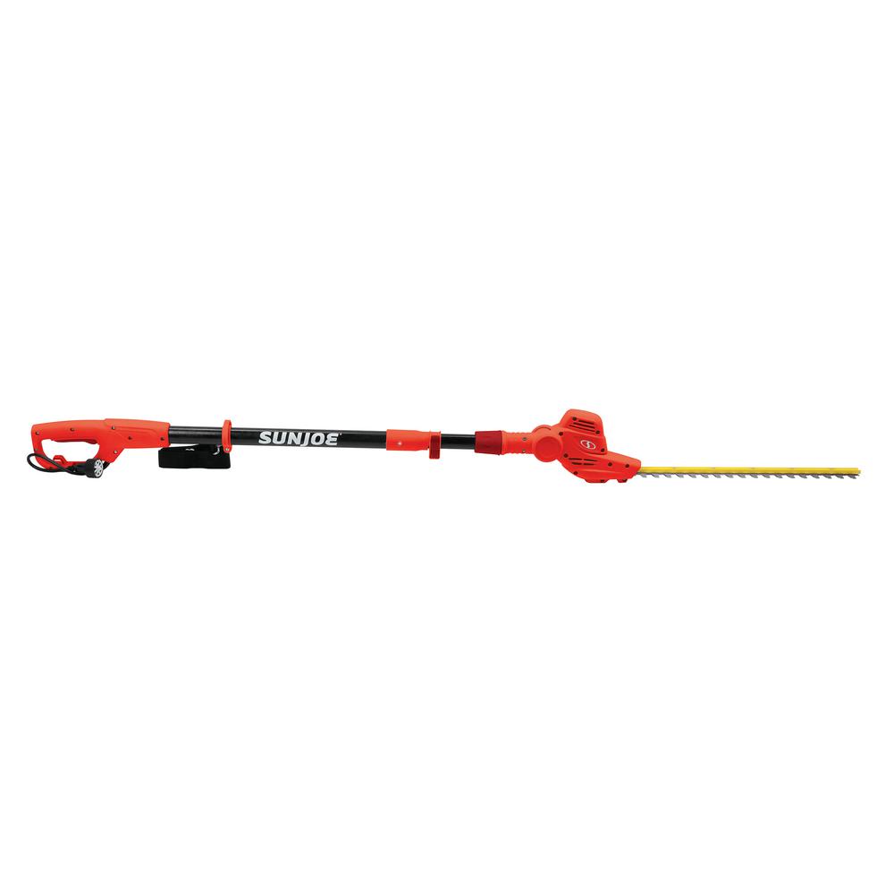 sun joe electric pole hedge trimmer sjh