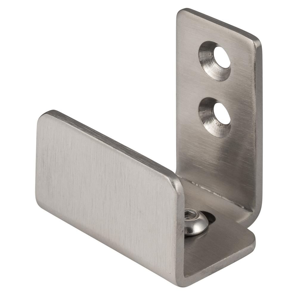 Sure Loc Hardware Satin Nickel Wall Mounted Barn Track Floor Guide