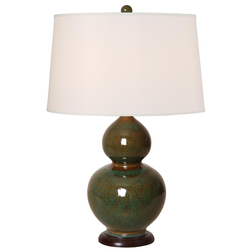 Emissary 25 in. Amazon Green Gourd Porcelain Vase Table Lamp4030AGLP.ES The Home Depot