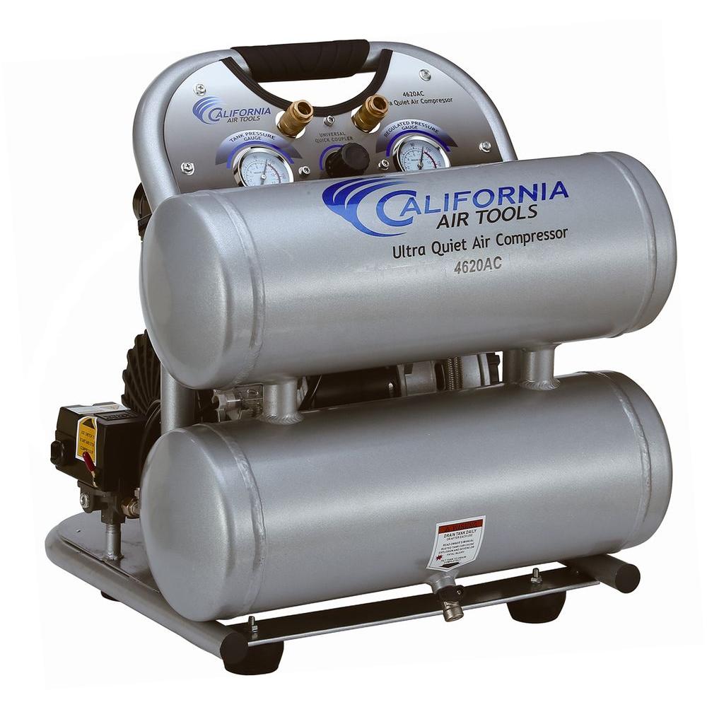 California Air Tools 4620AC Ultra Quiet and Oil-Free 2.0 Hp, 4.0 Gal. Aluminum... by California Air Tools
