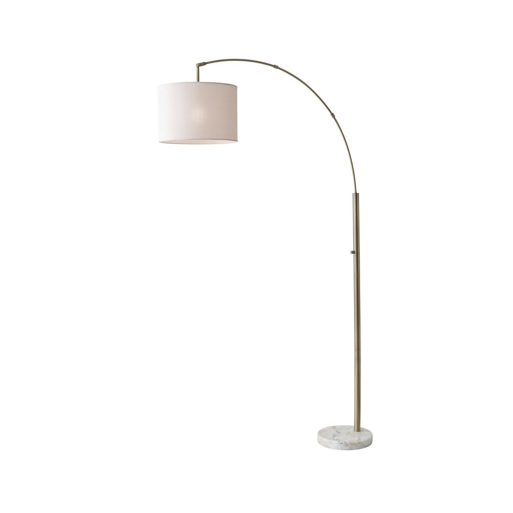 73 5 In Antique Brass Bowery Arc Lamp
