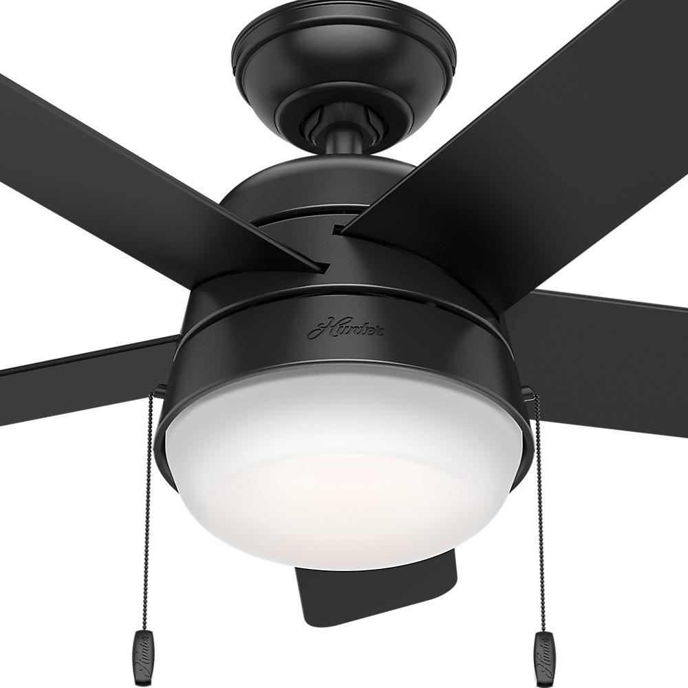 Home Garden 3 Blade Hunter 36 Modern Ceiling Fan With Led Light In Matte Black Laborsrb Com