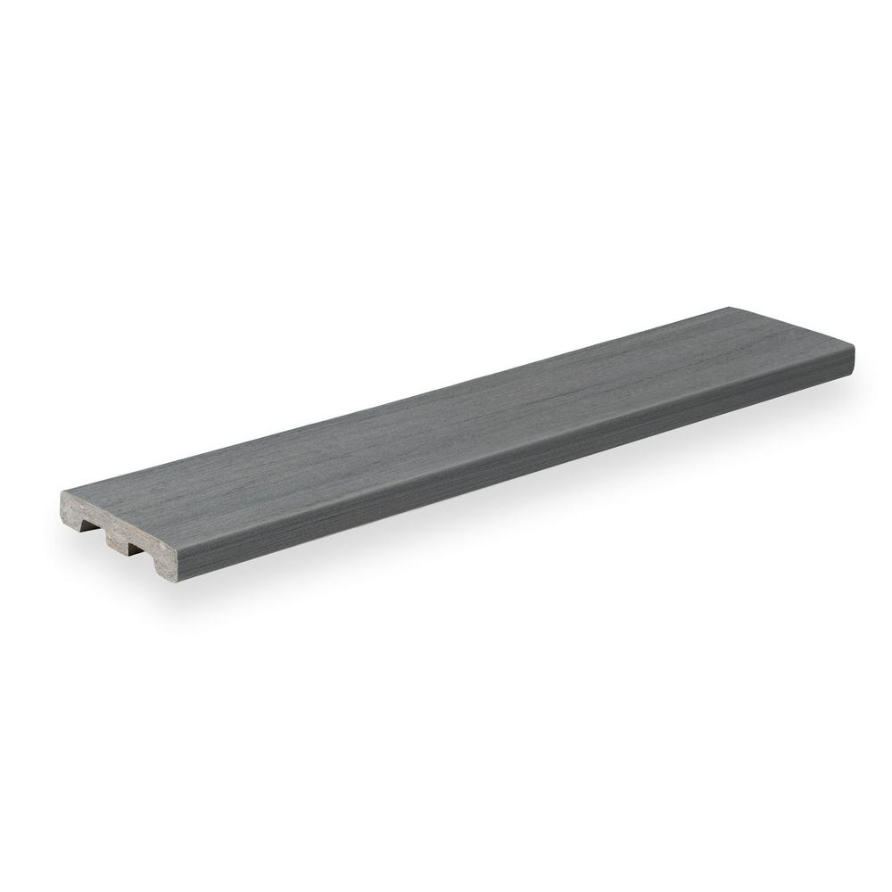 Timbertech Edge Prime Plus Collection 094 In X 536 In X 8 Ft Sea Salt Gray Square Shoulder 0688