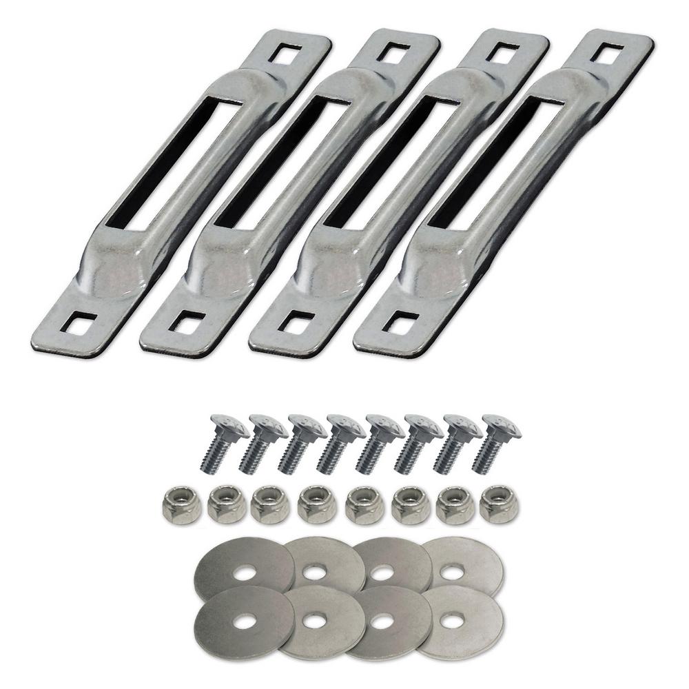 SNAP-LOC E-Track Single Strap Anchor Zinc with Carriage Bolts (4-Pack ...