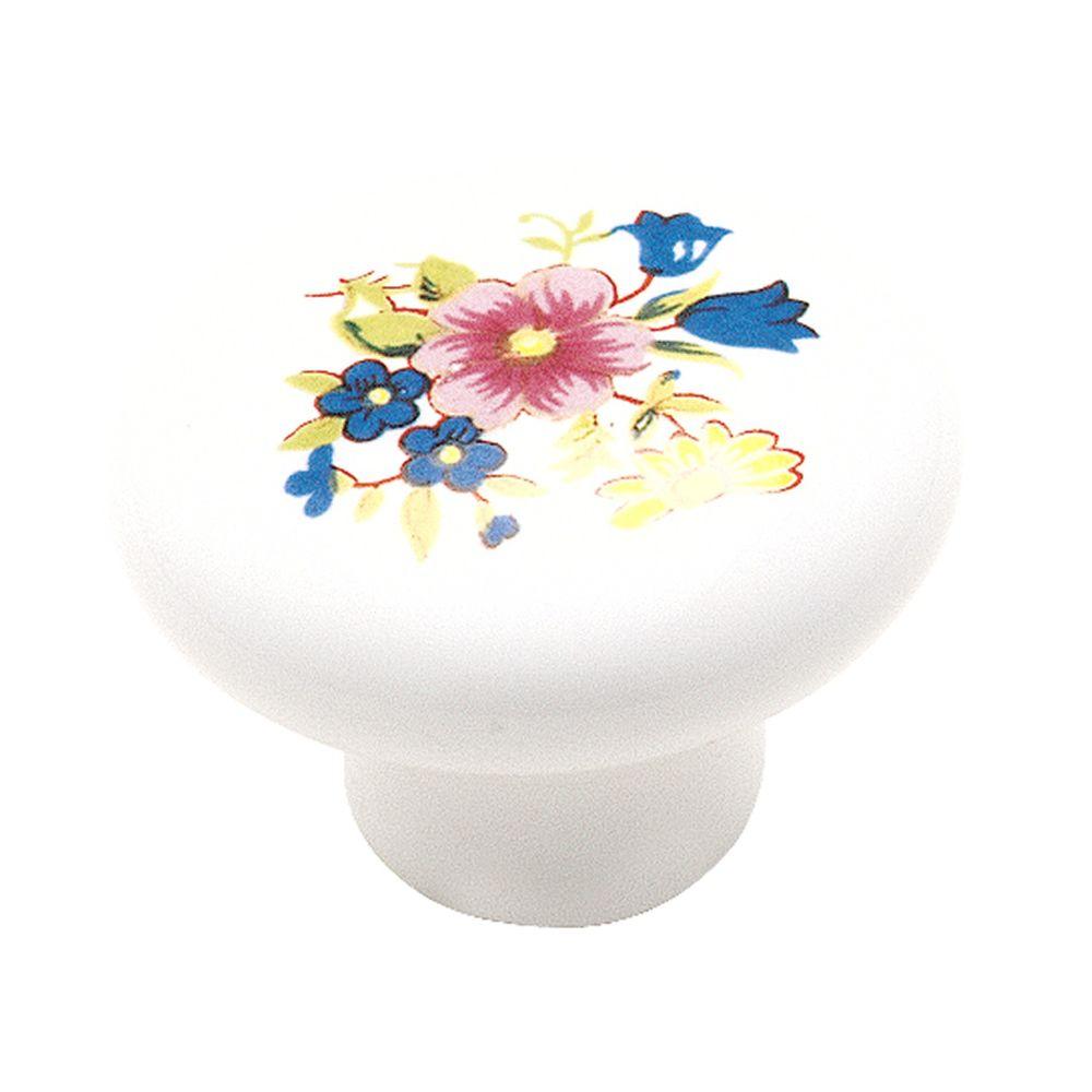 Amerock 11/4 in. White Knob14204WHT The Home Depot