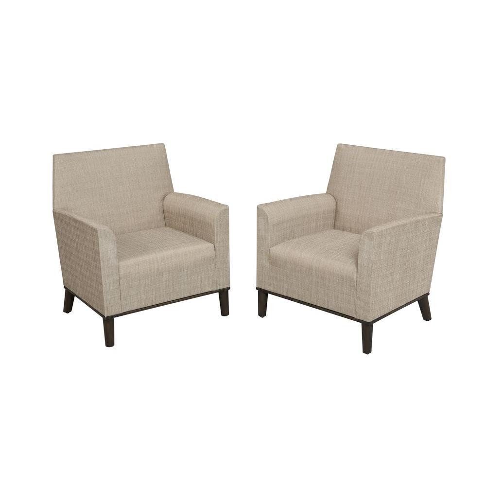 Hampton Bay Aria Patio Deep Seating Chairs 2 Pack Fcs80234tpk Aria Patio Deep Seating Chairs