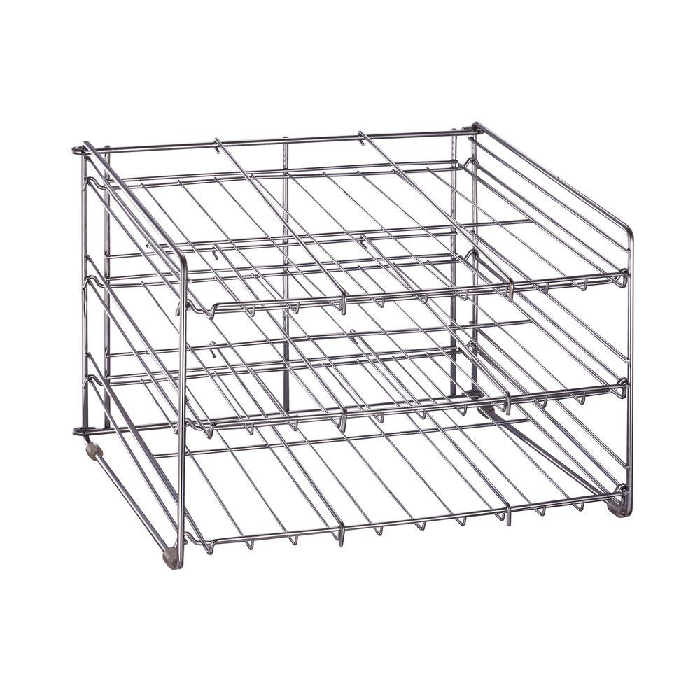 Neu Home 15 87 In X 18 In X 12 75 In Chrome Wire Can Storage