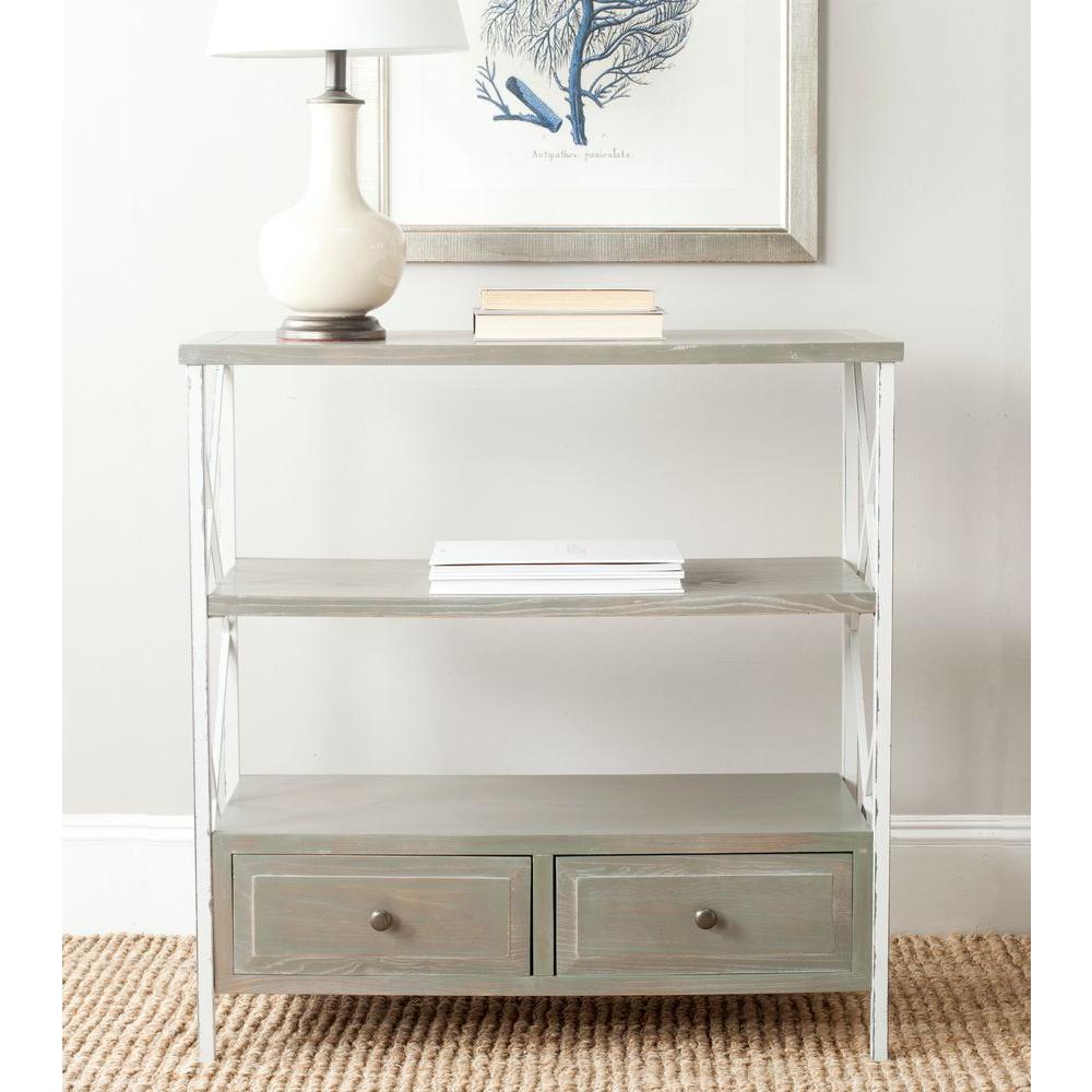 Safavieh Chandra Ash Grey Storage Console TableAMH6551B The Home Depot