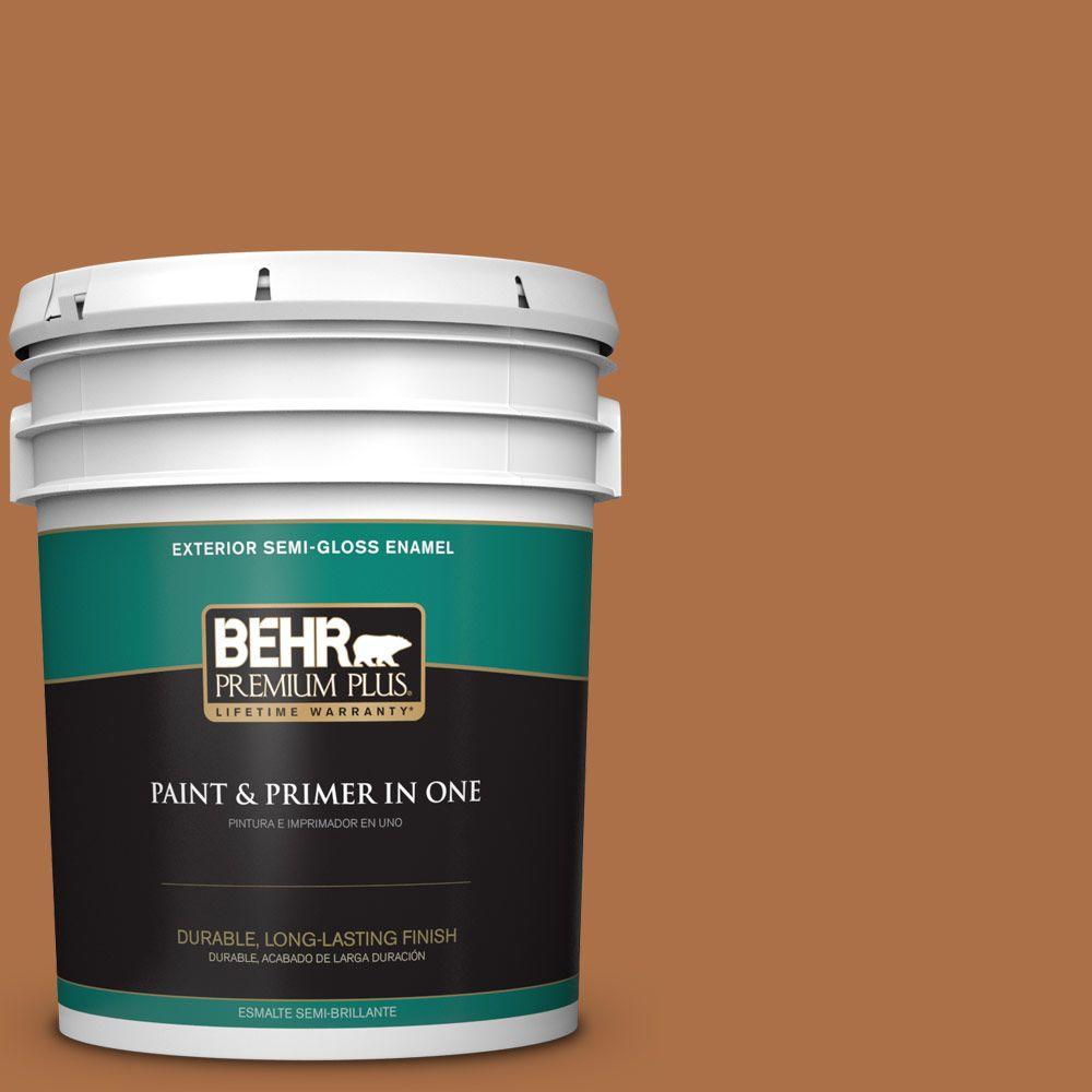 BEHR Premium Plus 5gal. S1807 True Copper SemiGloss Enamel Exterior