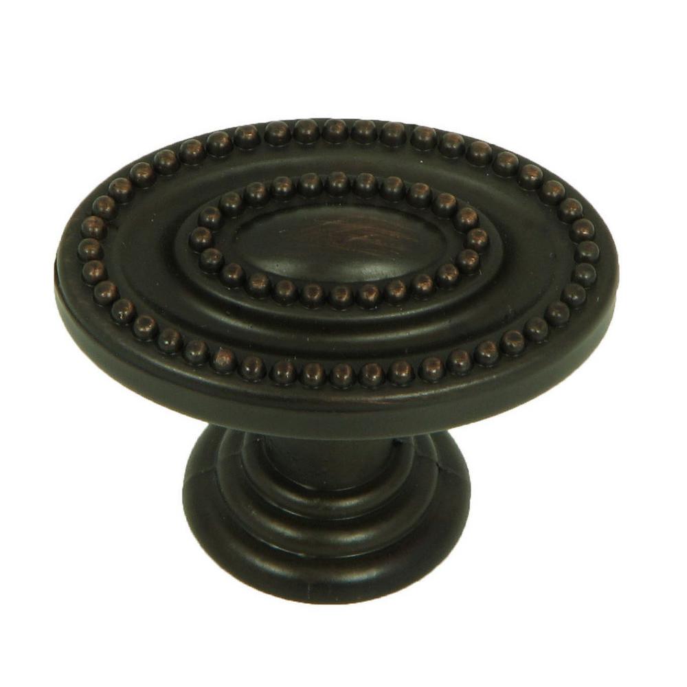 Stone Mill Hardware Country Tudor 25/8 in. Oil Rubbed Bronze Oval
