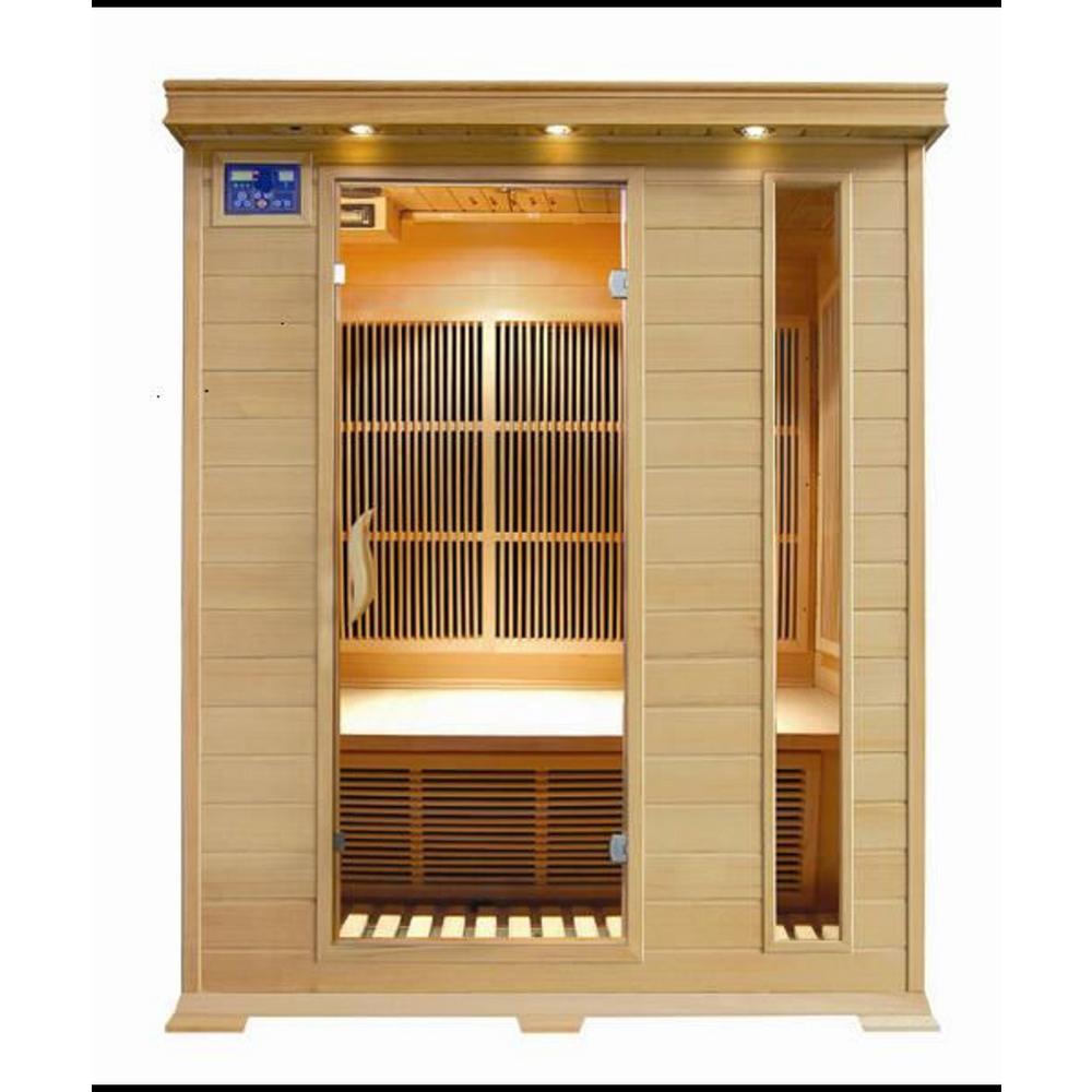 SunRay Aspen 3Person Infrared Sauna with Carbon HeatersHL300K2 The
