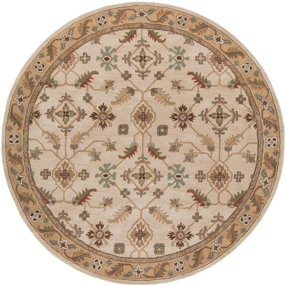 Artistic Weavers Charles Beige 6 ft. x 6 ft. Round Indoor Area RugS00151007052 The Home Depot