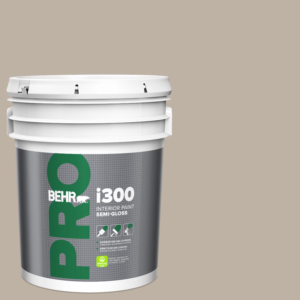 BEHR PRO 5 gal. N2203 Smokestack SemiGloss Interior PaintPR37005