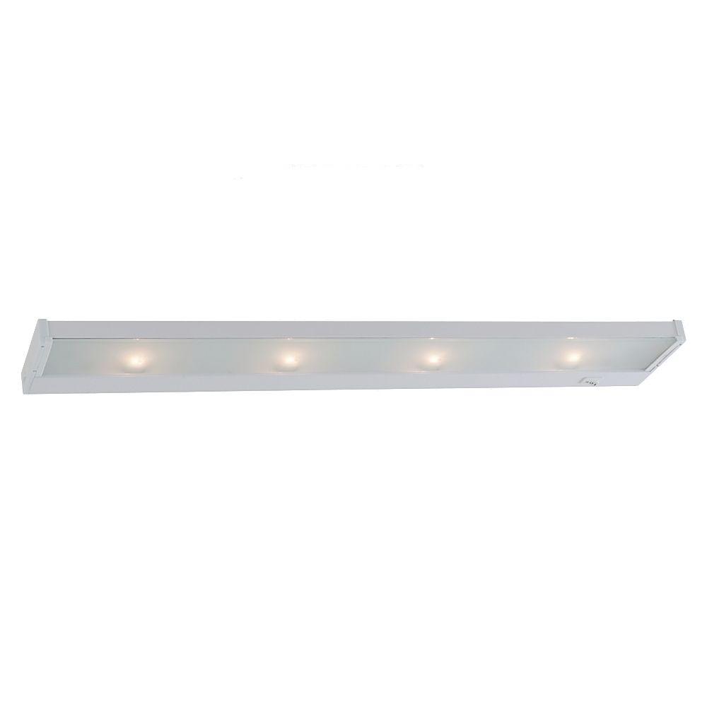 Incandescent Under Cabinet Lights Lighting The Home Depot Ambiance 4 Light 120 Volt Self Contained White Xenon Task Lighting
