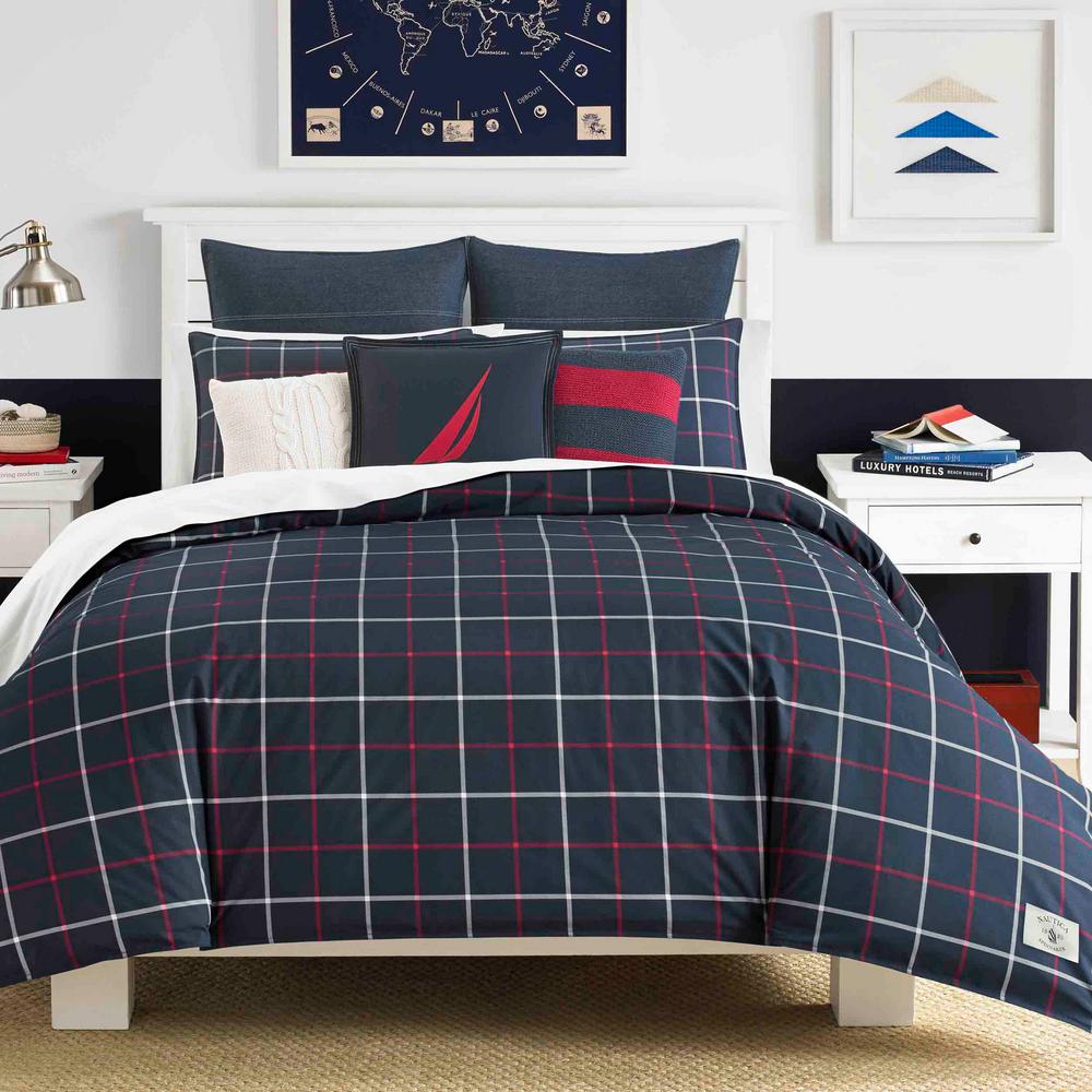 Nautica Tillington 3-Piece Duvet Cover Set, Full/Queen USHSFN1065011 ...