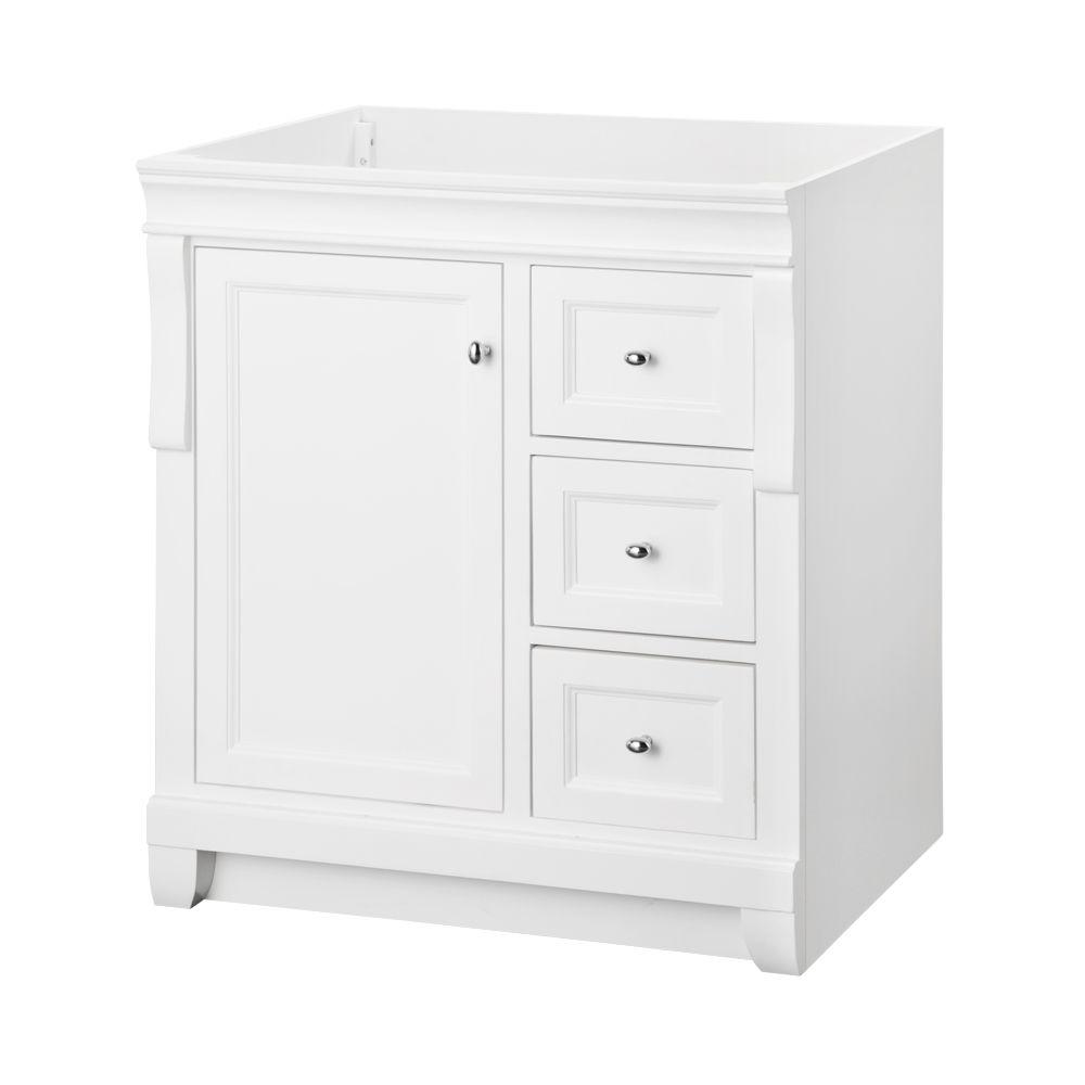 naples 30 in. w x 21.75 in. d bath vanity cabinet in white