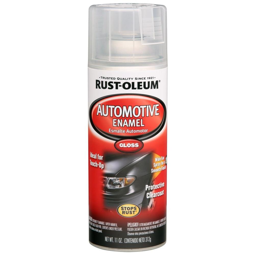 Rust Oleum Automotive 11 Oz Gloss Clear Enamel Spray Paint 257884 The Home Depot