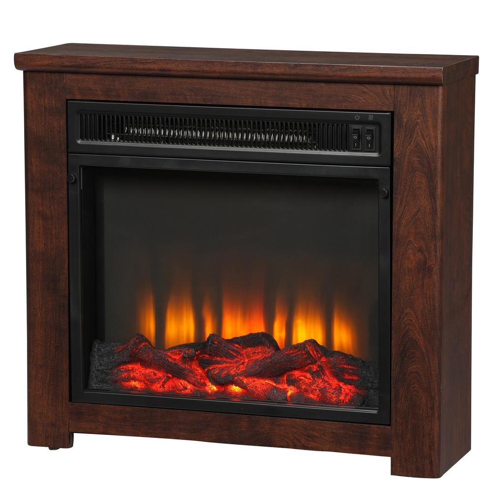 Cherry Electric Fireplaces Fireplaces The Home Depot