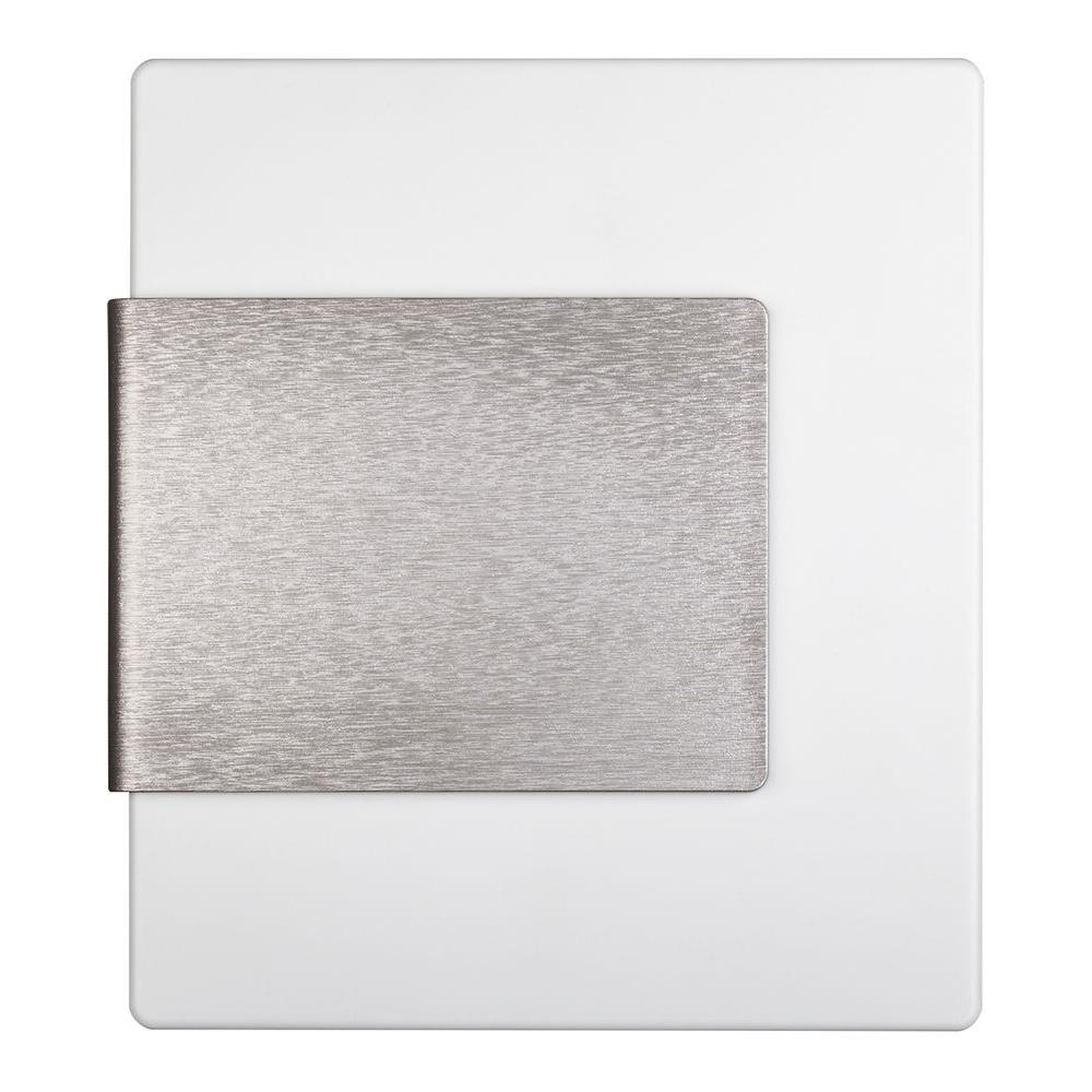 Hampton Bay Wireless or Wired Door Bell, White with Brushed Nickel Accent by Hampton Bay