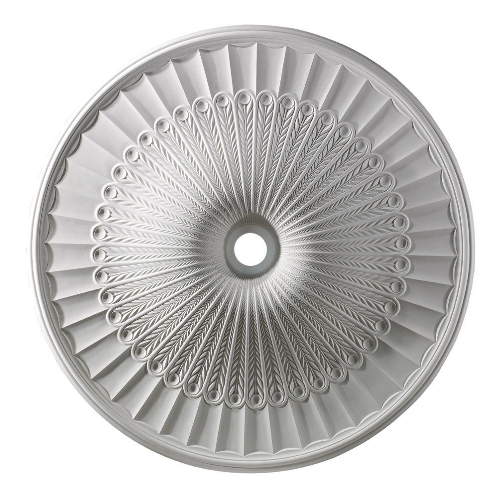 Titan Lighting Hillspire 51 In White Ceiling Medallion Tn 5961