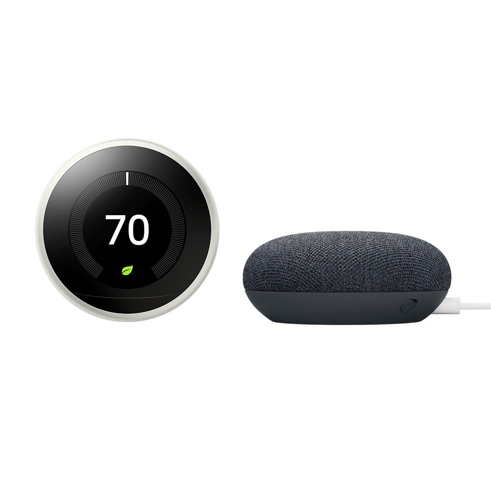Google 3rd Generation Nest Learning Thermostat In White