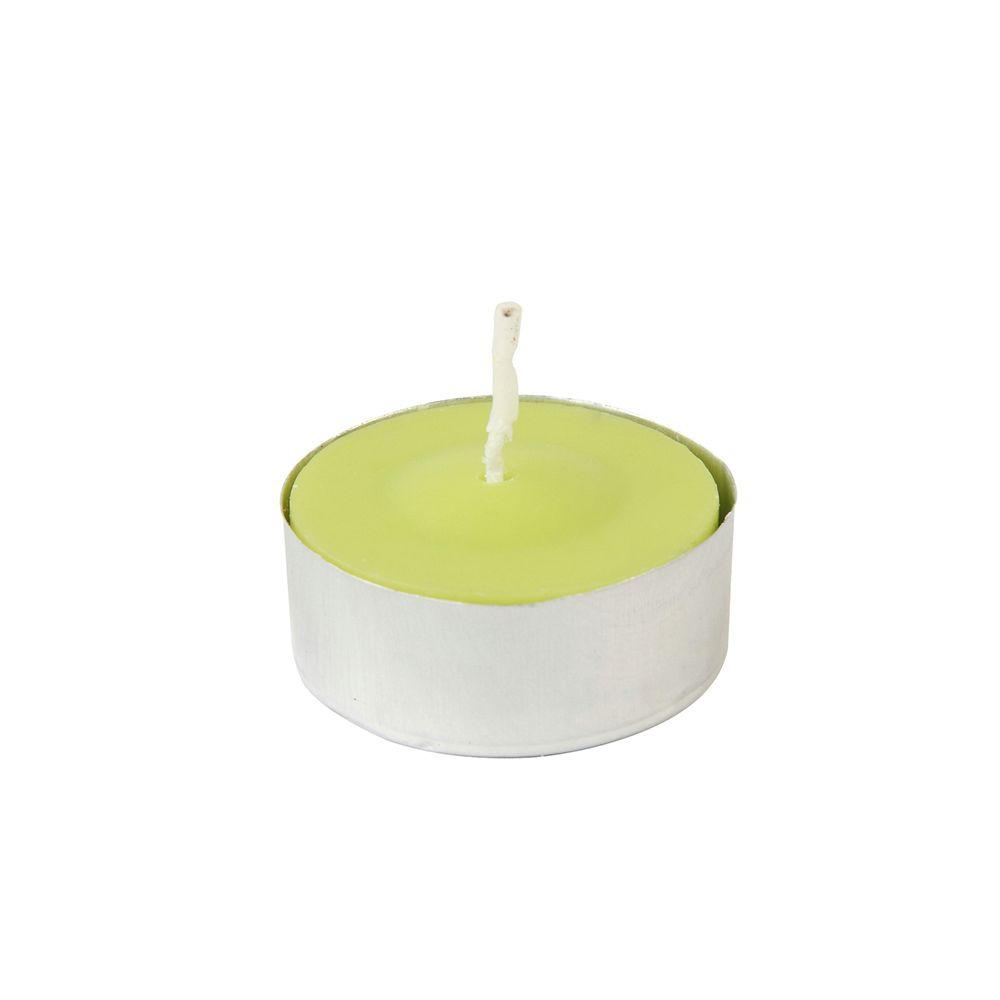 Zest Candle 1.5 in. Lime Green Citronella Tealight Candles (100Box