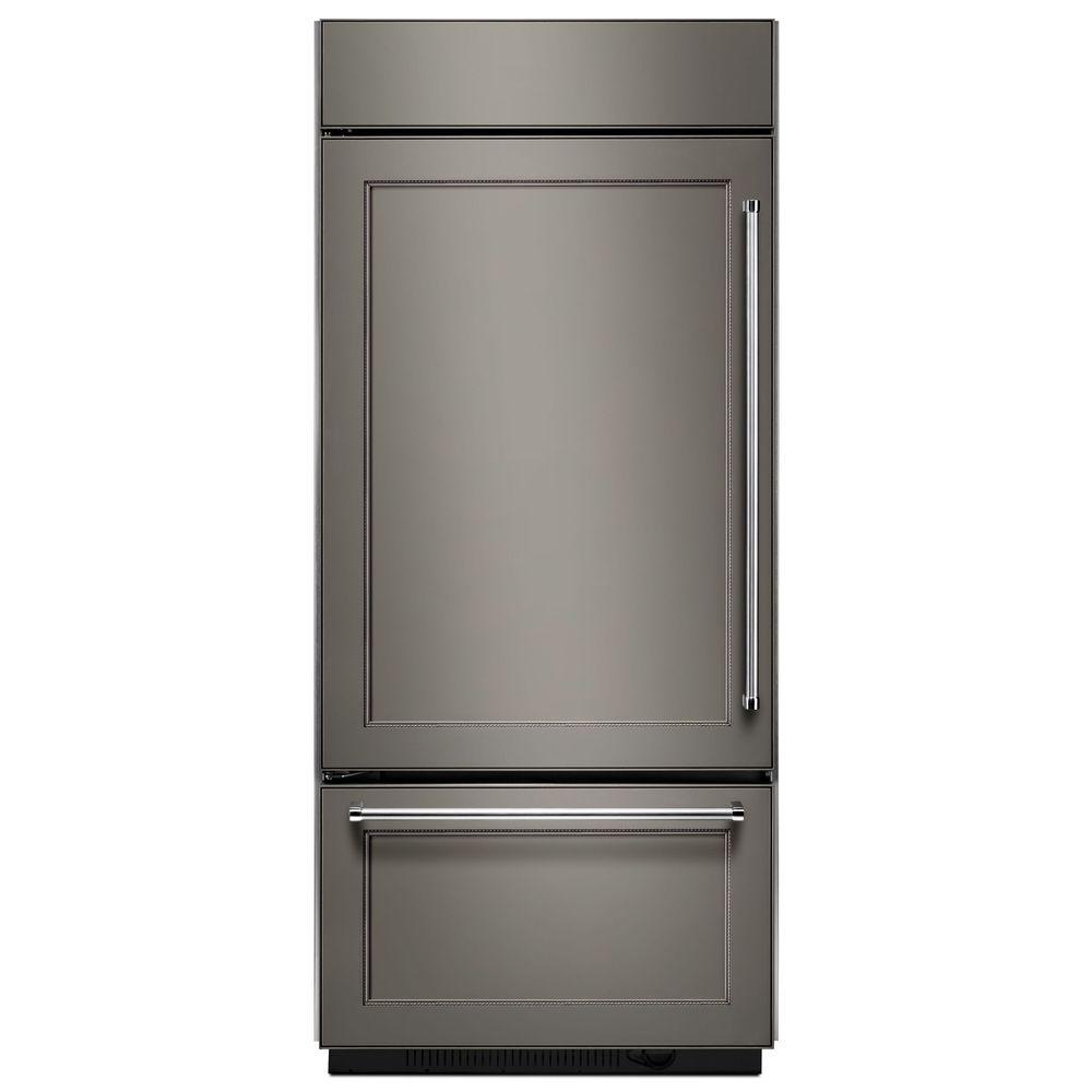 KitchenAid 36 in. W 20.9 cu. ft. Built-In Bottom Freezer Refrigerator