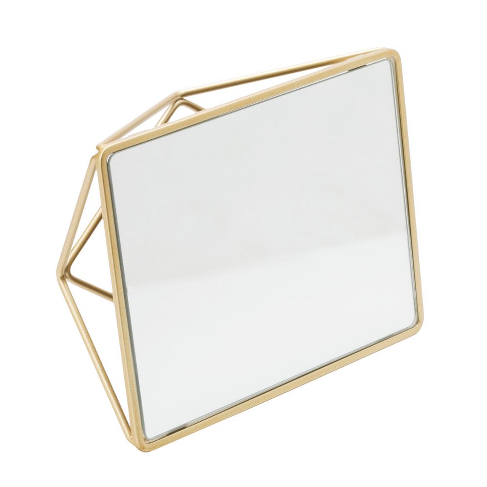 gold makeup mirror