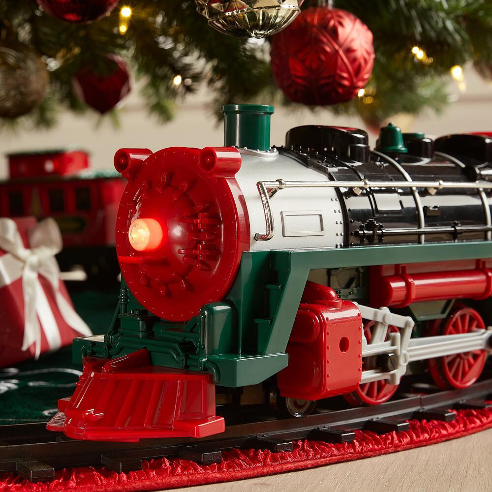 holiday express christmas train set home depot