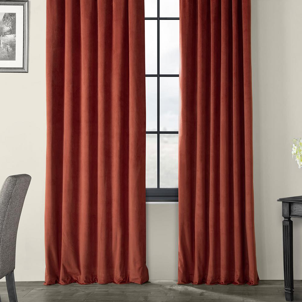 Exclusive Fabrics Furnishings Signature Crimson Rust Blackout