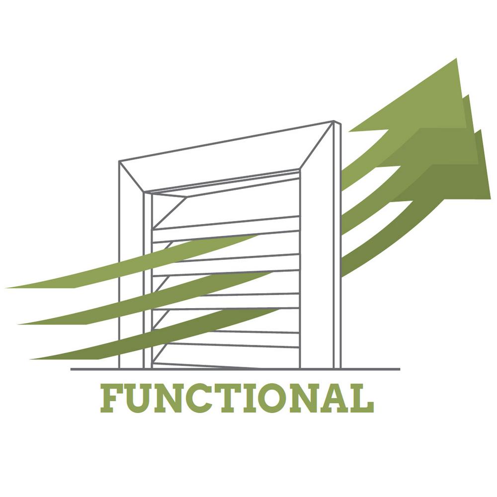 Functional and Smooth Pine 18 Width x 24 Height Vertical Gable Vent with 1 x 4 Flat Trim Frame Ekena Millwork GVWVE18X2401SFUPI Unfinished