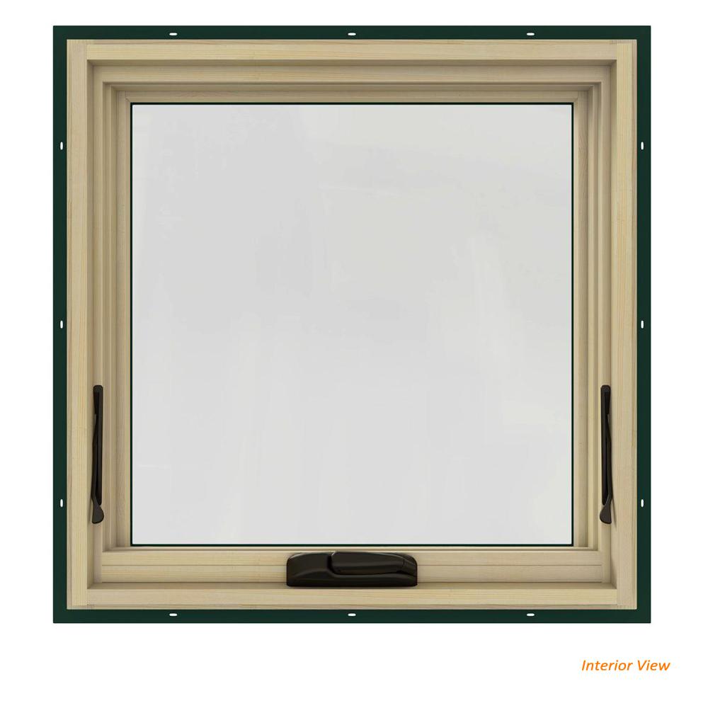 JELD WEN 24 In X 24 In W 2500 Series Green Painted Clad Wood