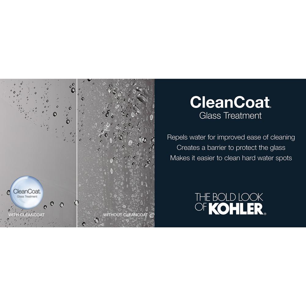 Kohler Torsion 36 In W X 76 75 In H Frameless Pivot Shower Door